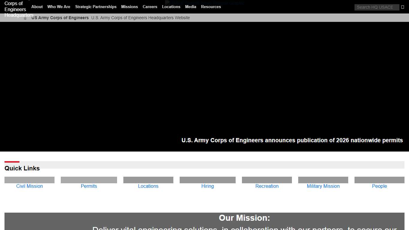 Headquarters U.S. Army Corps of Engineers