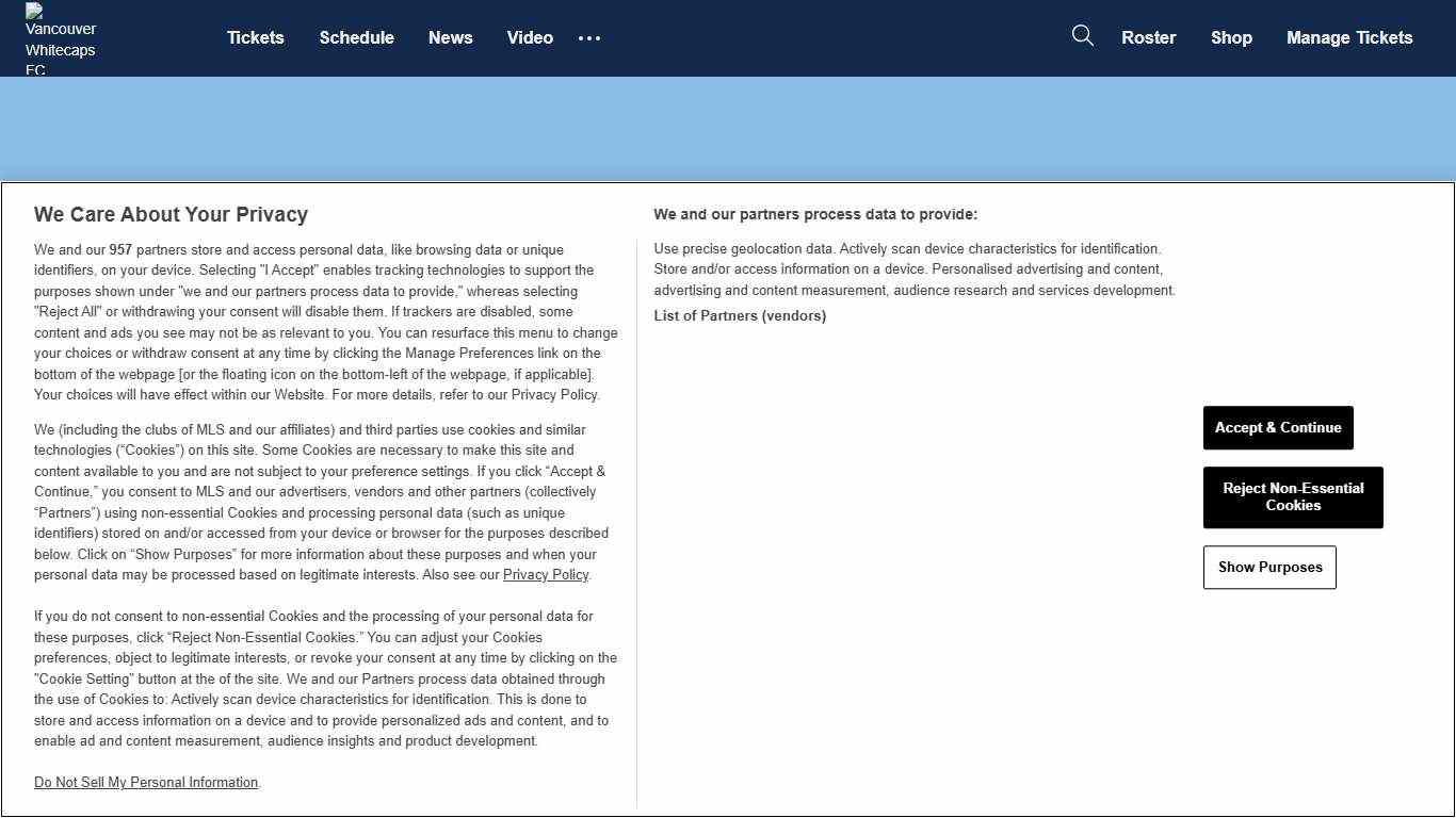 Official Vancouver Whitecaps FC Tickets